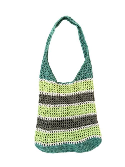 Hand Knitted Crochet Mesh tote bag